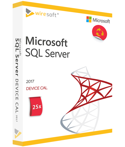 Microsoft SQL Server 2017 - 25 Pack Device CAL